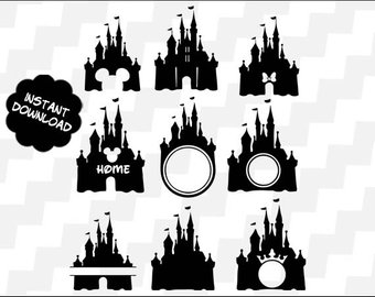 340x270 Disney Castle Print Etsy