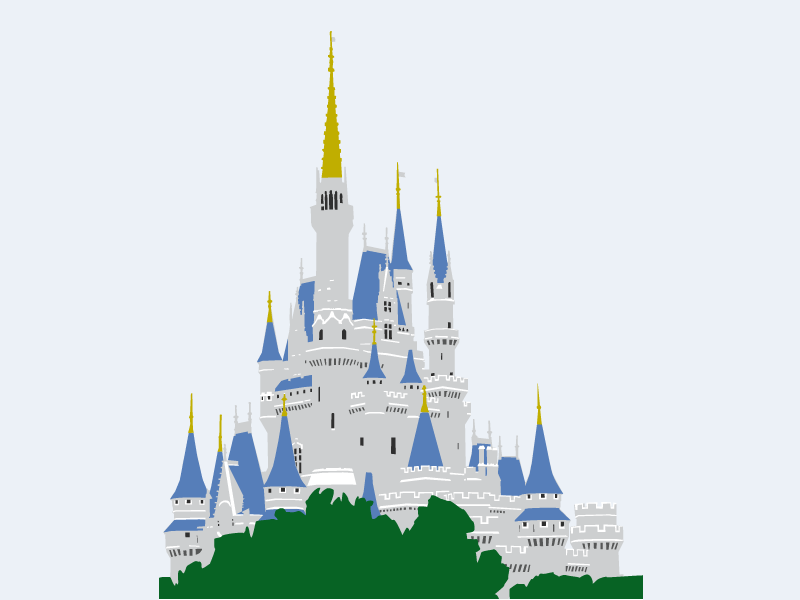 800x600 Cinderella Castle Disney World Vector Design By Bethany Cathcart