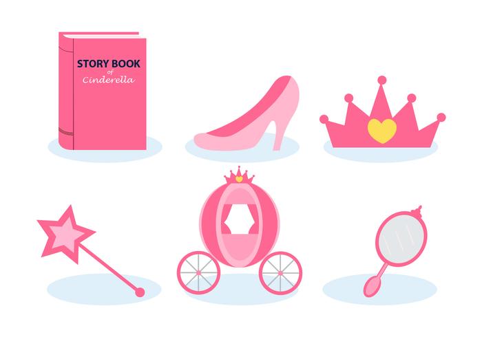 700x490 Cinderella Storytelling Vector Set