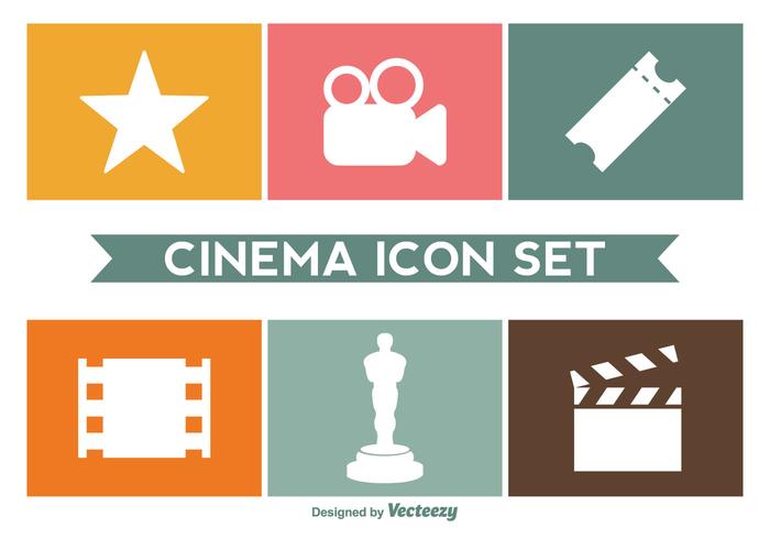 700x490 Cinema Icon Vector Set