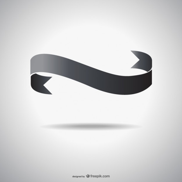 626x626 Dark Ribbon Vector Vector Free Download