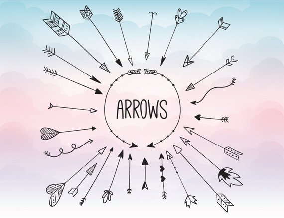 570x439 Arrow Svg Clipart Arrow Monogram Svg Circle Arrow Svg Etsy