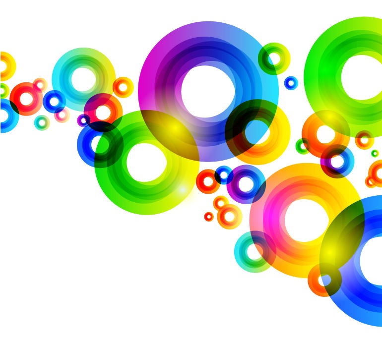 770x682 Colorful Circles Background Vector Graphic Free Vector Graphics