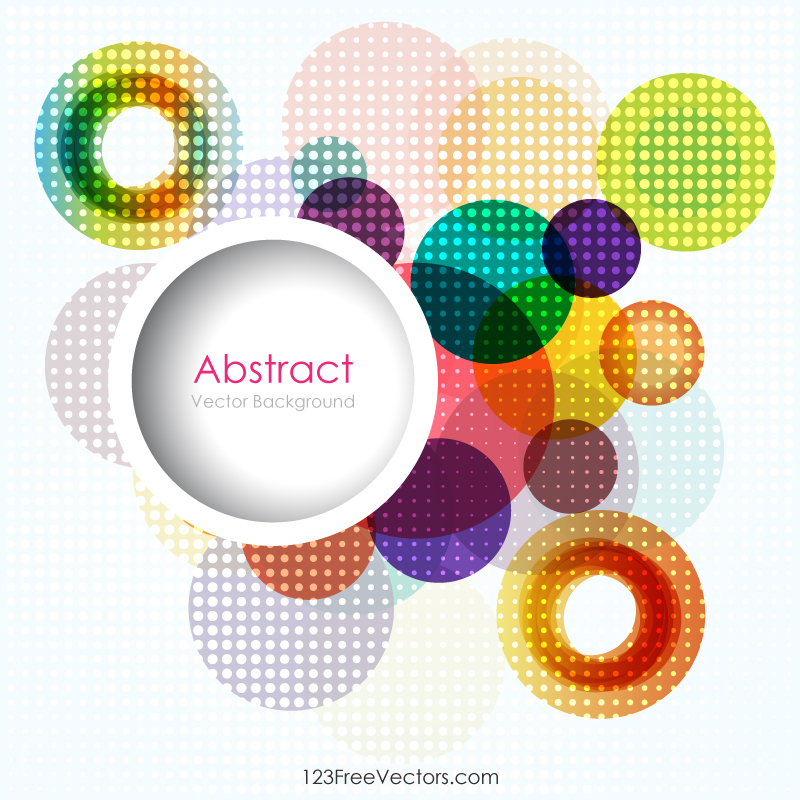 800x800 Free Circle Background Template Vector By 123freevectors