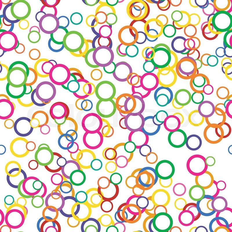800x800 Seamless Circles Background Vector Stock Vector Colourbox