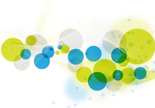 600x420 Abstract Circles Background Vector Graphic Art Free Vector In