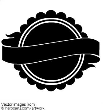 335x355 Download Banner Label Circle