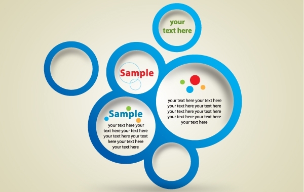 600x380 Free Vectors Template Blue Circle Banner Syedmaaz