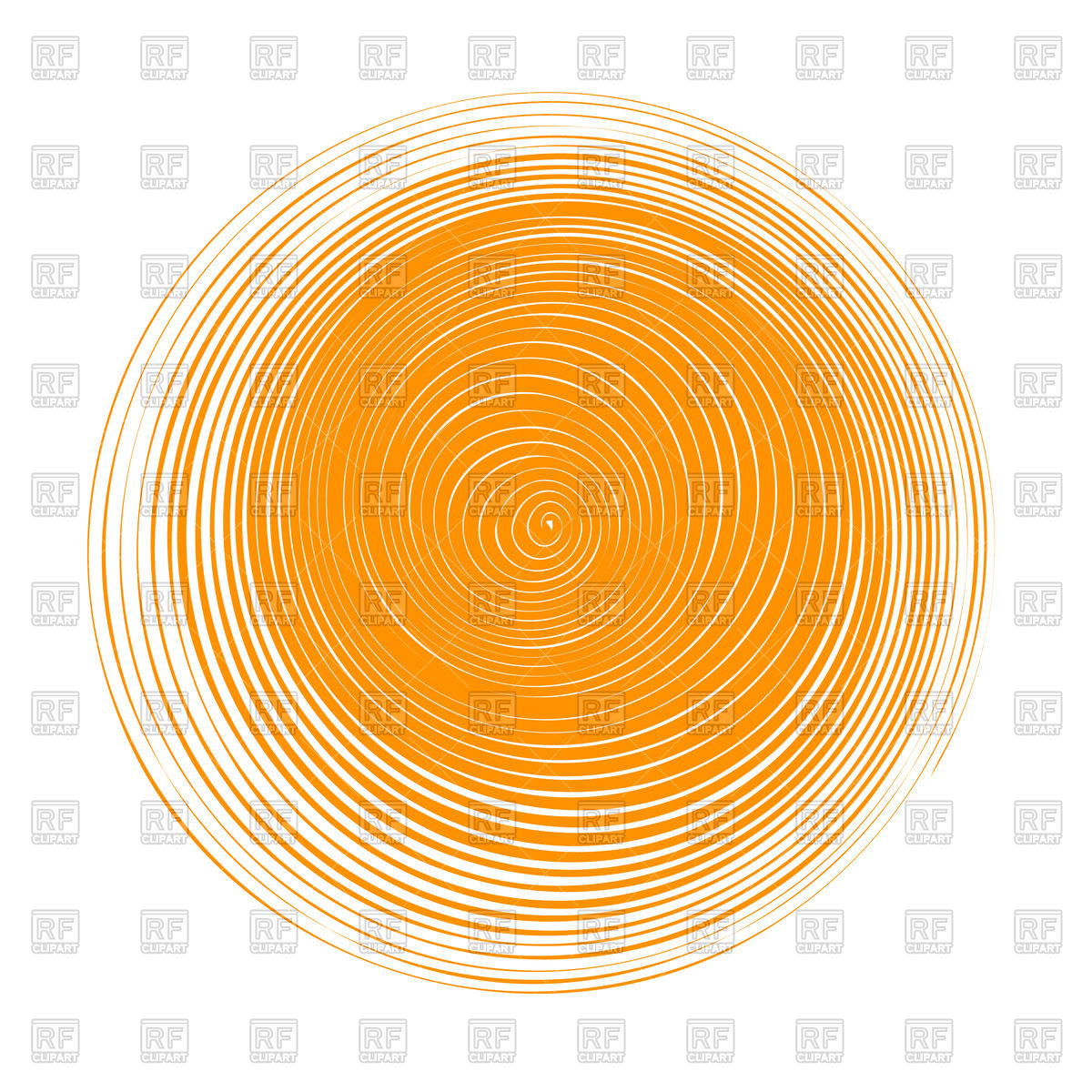 1200x1200 Abstract Orange Circle Banner Vector Image Vector Artwork Of