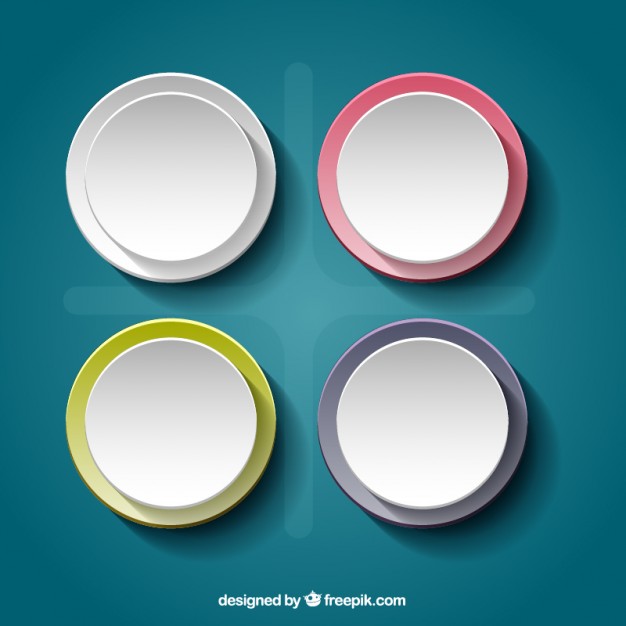 626x626 Round Banners Vector Free Download