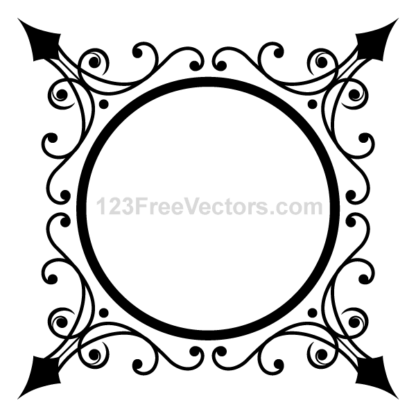 600x600 Free Circle Ornate Frame Psd Files, Vectors Amp Graphics