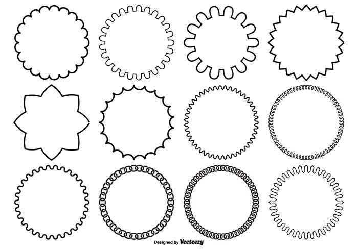700x490 Circle Frame Free Vector Art