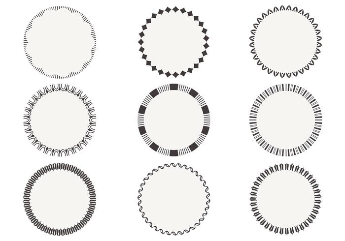 700x490 Simple Circular Frame Vectors