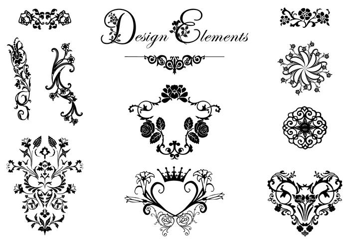 700x490 Floral Design Ornament Vector Pack