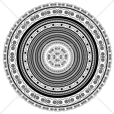 400x400 Circle Lace Ornament Vector Image Vector Artwork Of Design