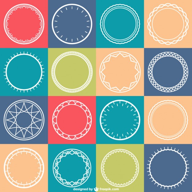 626x626 Circles Pattern Vector Vector Free Download