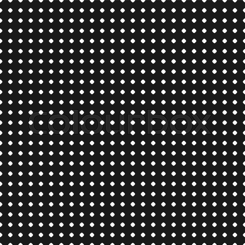 800x800 Polka Dot Pattern. Vector Seamless Texture. Abstract Black Amp White