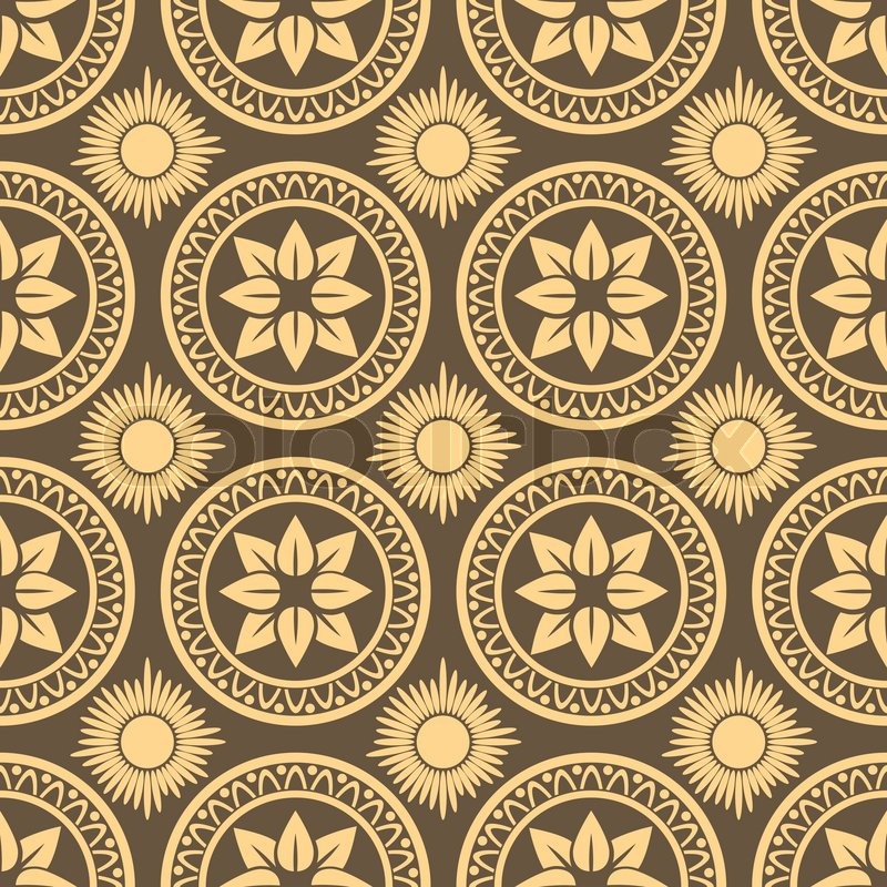 800x800 Retro Seamless Circle Background Vintage Wallpaper Texture Royal