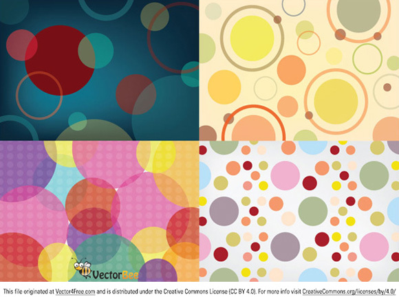 580x438 Seamless Vector Circle Patterns