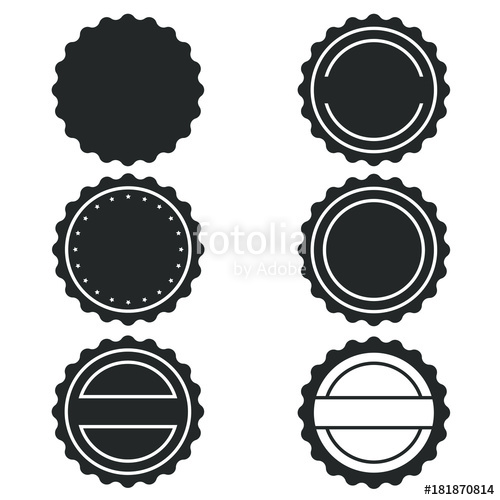 500x500 Vector Stamp Without Text. Set Of Stamps. Post Stamp Collection