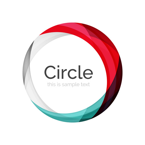 500x500 Abstract Circle Colored Background Vector 07 Free Download