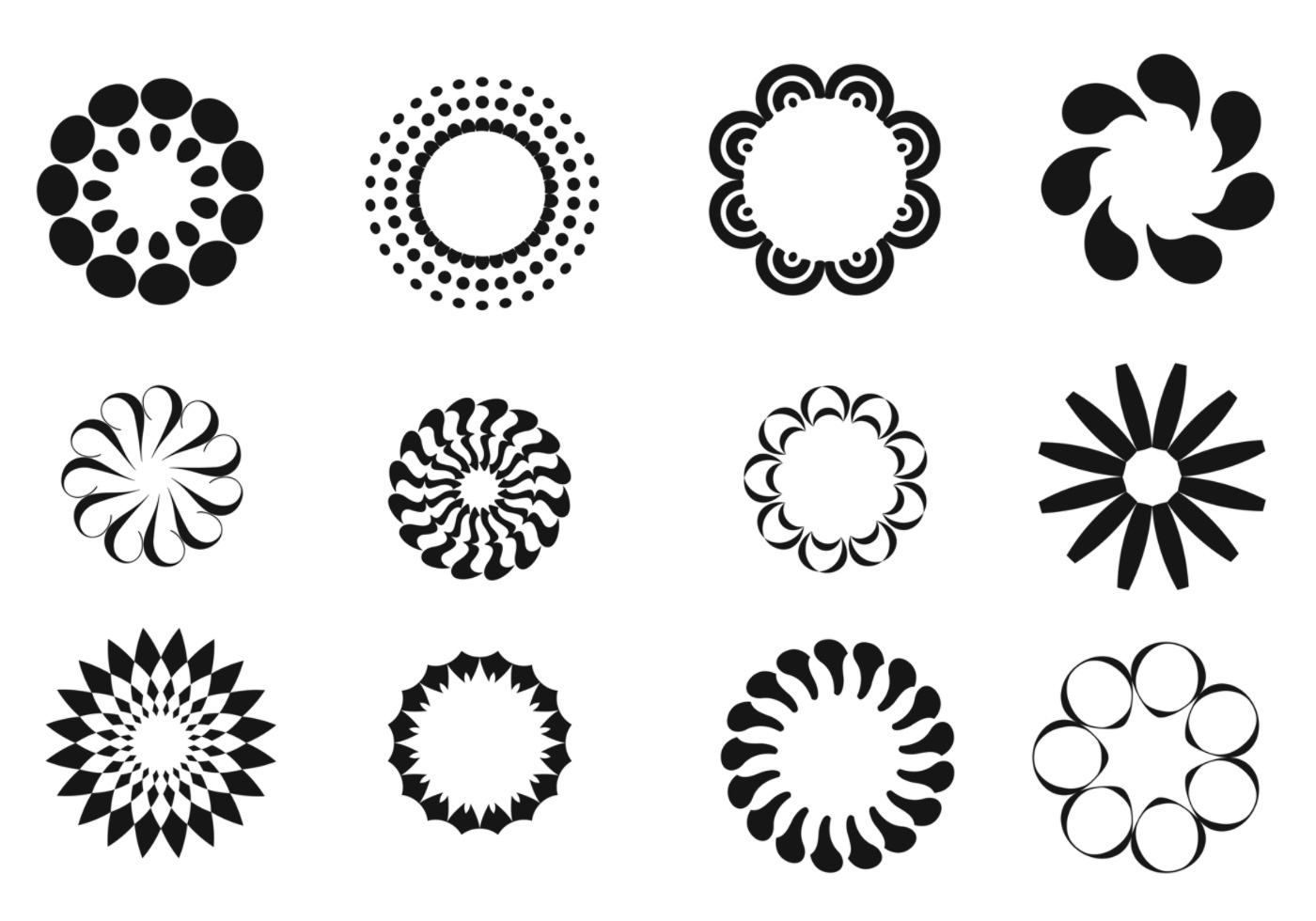 1400x980 Circle Vector Pack