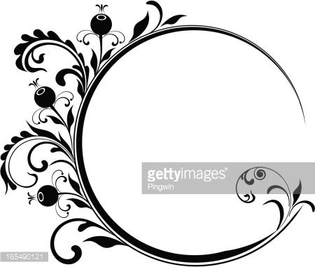 450x381 Circle Frame With Berry Fruit. 2 Circle Art Vector