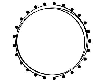 340x270 Vintage Frame Circle Monogram Graphics Svg Dxf Eps Png Cdr Ai Etsy