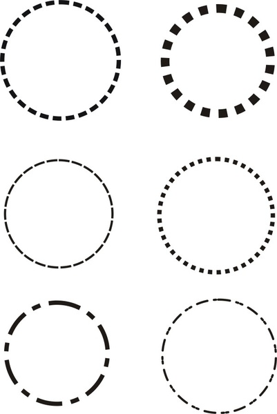 401x600 Dotted Line Circle Vector Free Vector In Coreldraw Cdr ( .cdr
