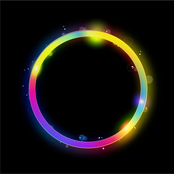 599x600 Glowing Circle Vector Free Vector In Adobe Illustrator Ai ( .ai