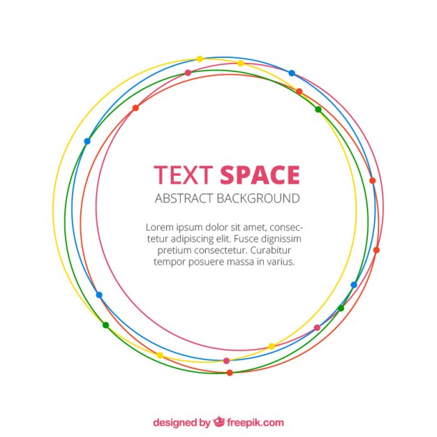 626x626 Abstract Background With Circles Vector Free Download
