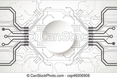 450x299 Circuit Board Technology, Vector Background.