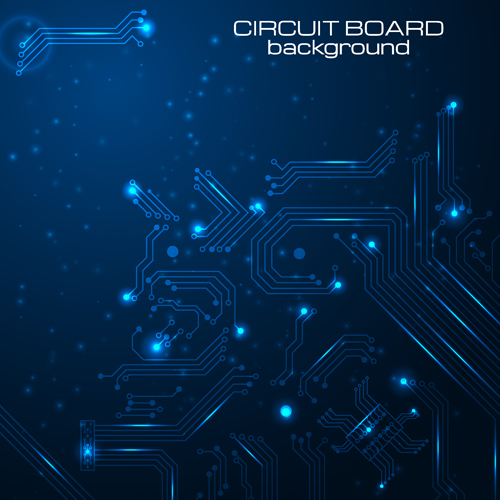 500x500 Creative Circuit Board Concept Background Vector 02 Free Download