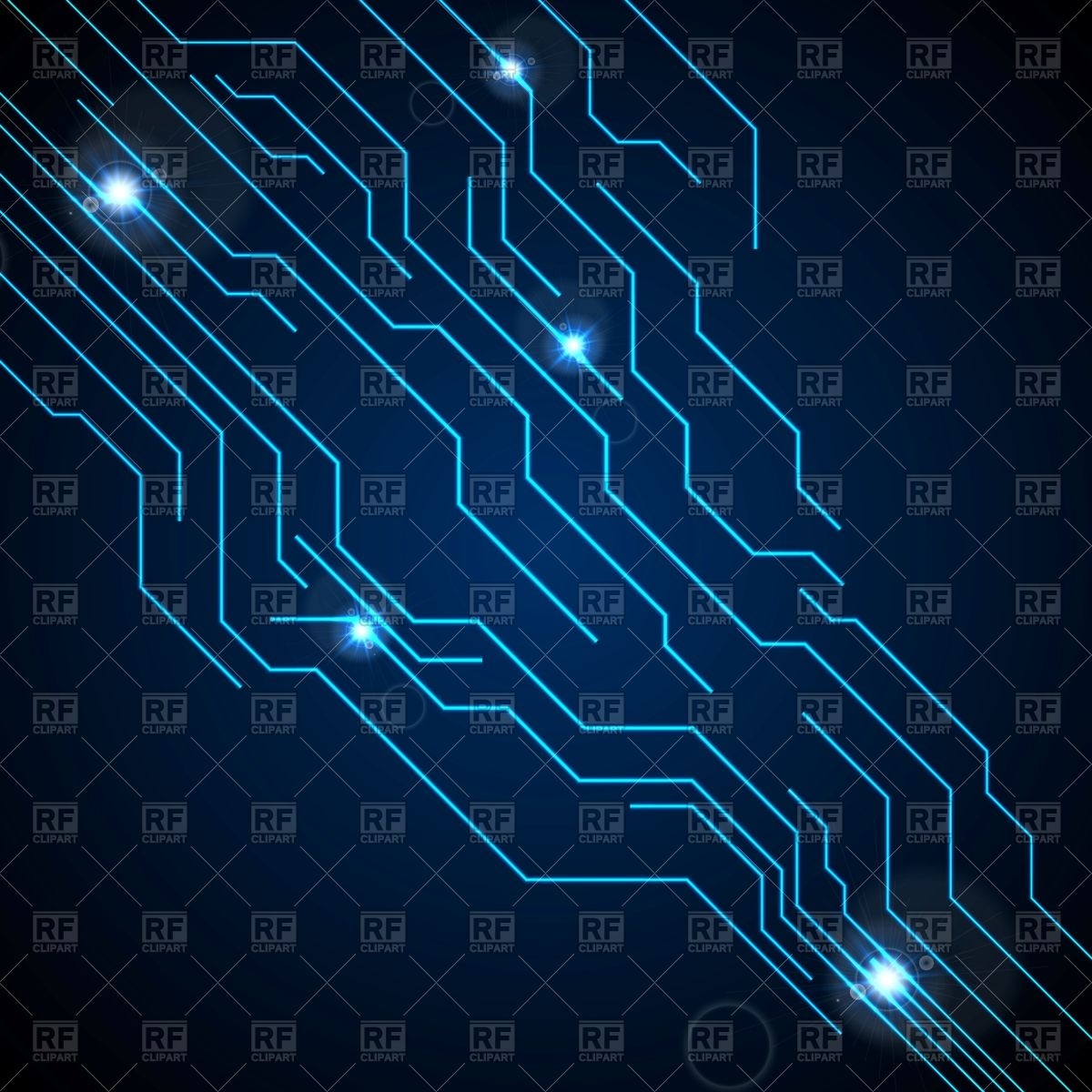 1200x1200 Dark Blue Circuit Board Technology Background Vector Image