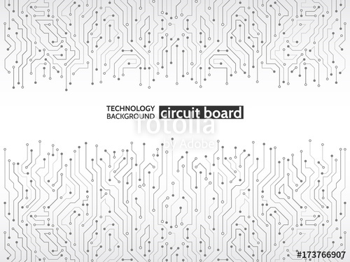 500x375 High Tech Technology Background Texture. Circuit Board Vector