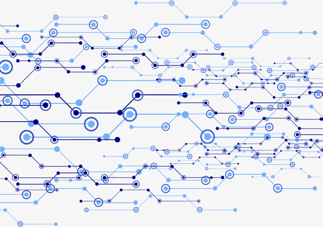 650x457 Vector Hand Painted Technology Circuit Board, Vector, Hand Painted
