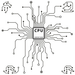 240x240 Abstract Technology Circuit Board Vector Background Photos