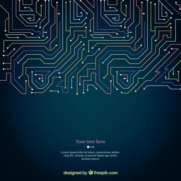 626x626 Colored Circuit Board Background Premium Vector Resource