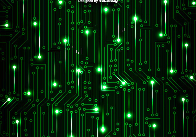632x443 Green Circuit Board Vector Background Free Vector Download 378287