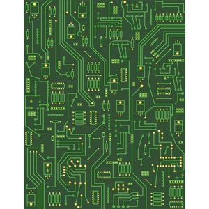300x300 Vector Electronic Circuit Board Close Up Free Vectors Ui Download