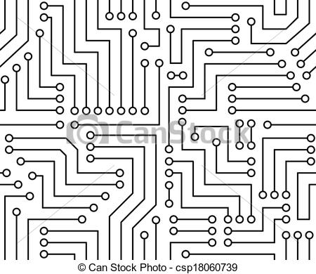 450x390 Circuit Board Drawing Clipart Of Electronic Modern Circuit Board