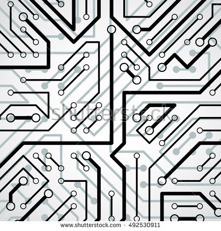 450x470 Circuit Board Vector Free Download Vector Electronic Pattern