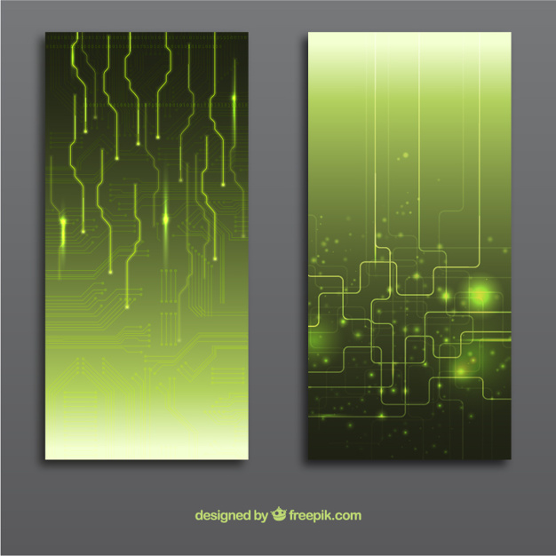 626x626 Abstract Circuit Board Banners Vector Free Download