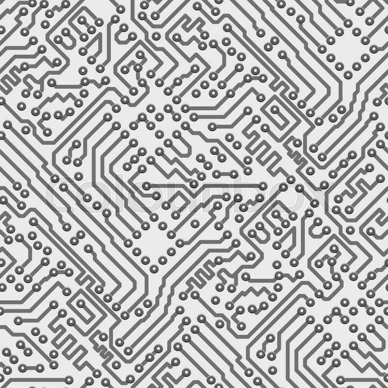 800x800 Circuit Board Vector Computer Seamless Background