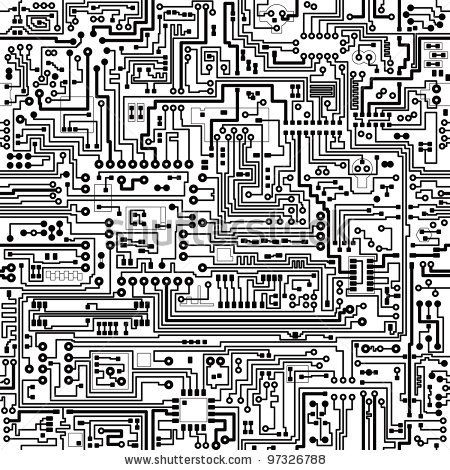 450x470 Computer Circuit Board Pattern