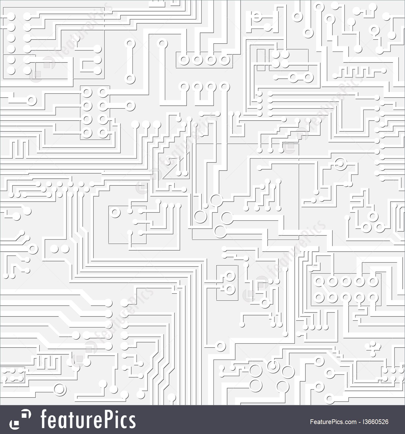 1300x1392 Technology Vector Light Gray Circuit Board Pattern