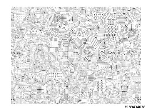 500x374 Seamless Circuit Pattern Or Circuit Board Background Vector