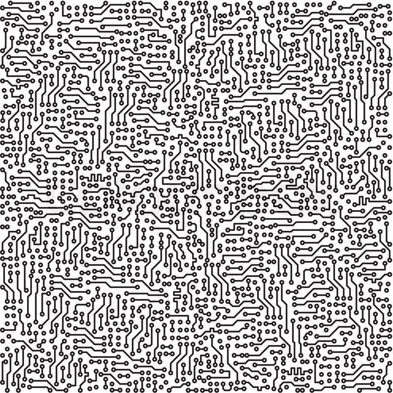 800x800 Electronic Industrial High Tech Circuit Board Vector Background