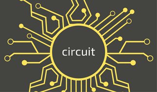 322x189 Yellow Circuit Vector Electrician Business Card
