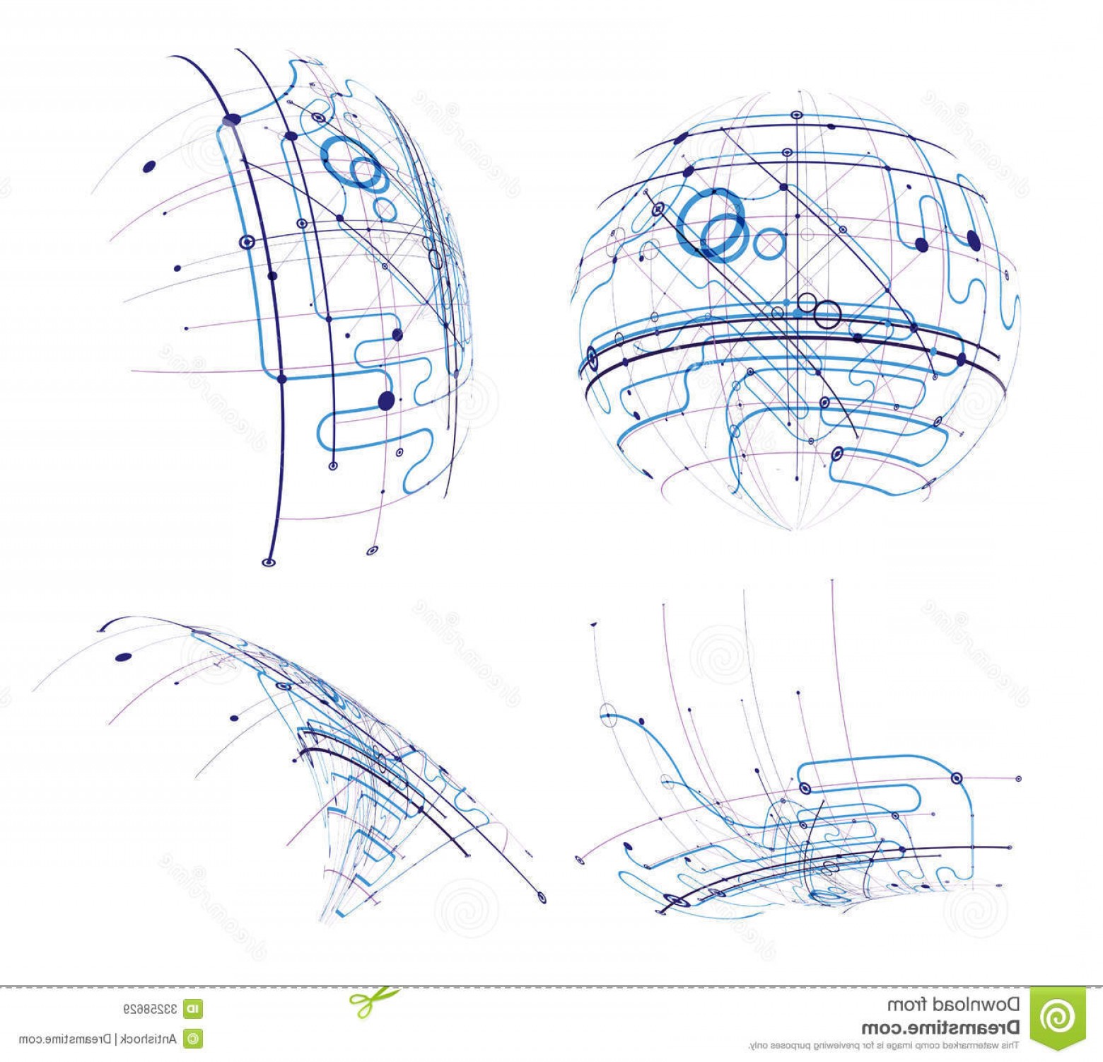 1560x1501 Royalty Free Stock Images Circuit Vector Abstract Set File Eps